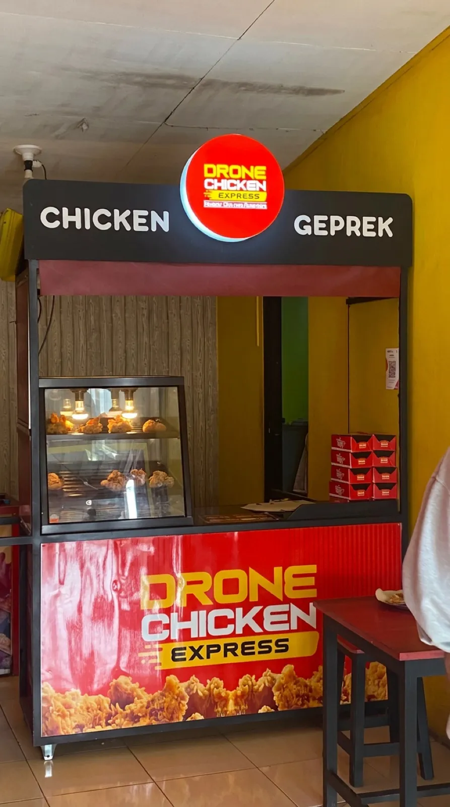 Booth Chicken Geprek Drone Chicken Express